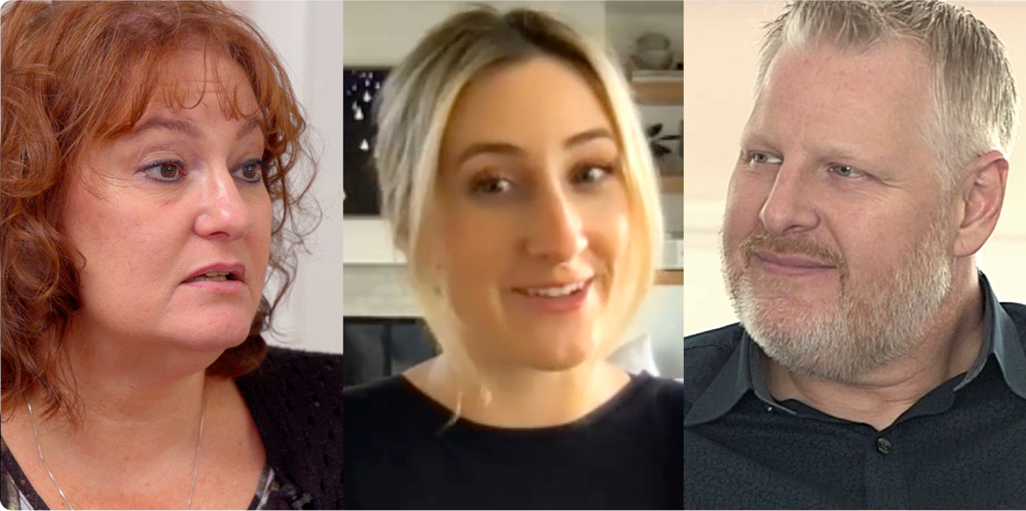 Laurie, Ashley, and Linda, who live with HAE, from the Mind the HAE Attack documentary